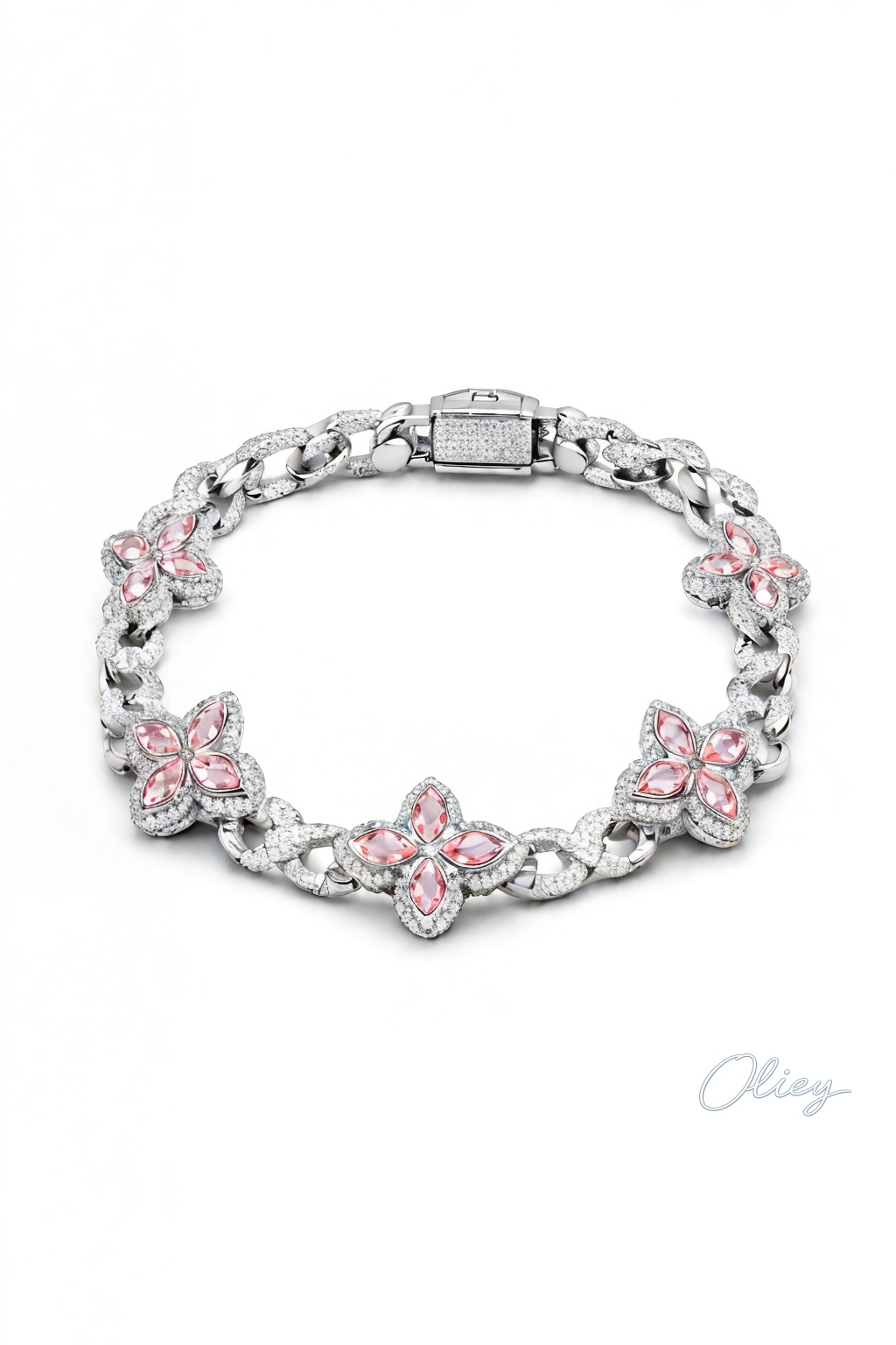 Colorful Flower Zircon Bracelet